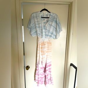 Tie-dye Wrap Dress - NWT